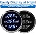 WATERWICH 3 in 1 Triple Gauge Set 52mm 2inch Water Temperature Gauge °F + Oil Pressure Gauge PSI + Voltmeter for Car Truck Boat Vehicle Marine