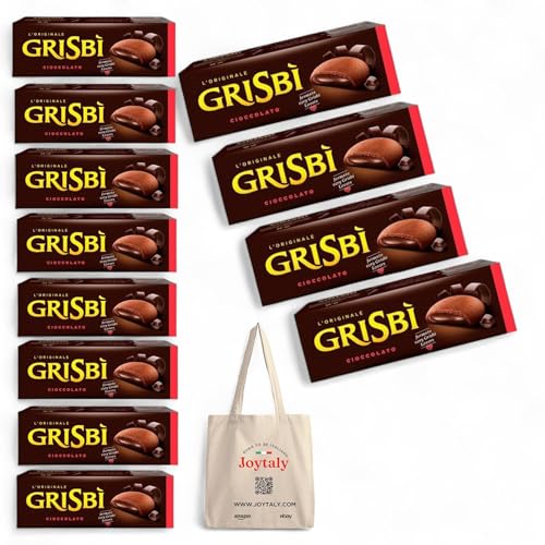Vicenzi Grisbi Chocolate Chocolate 150 gr Italia galletas chocolate barritas de chocolate + bolsa de compras JOYTALY
