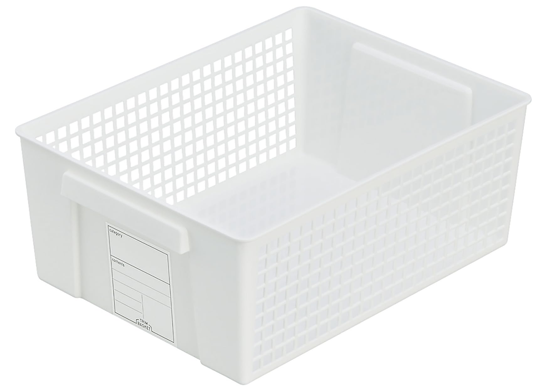 Amazon.co.jp: トリムバスケット ラージ ホワイト【まとめ買い160個