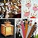 Mibly 4 Style 350 Pcs Assorted Wooden Wax Sticks for Body Legs Face and Small Medium Large Sizes Eyebrow Waxing Applicator Spatulas for Hair Removal or Wood Craft Sticks
