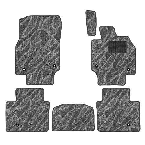 Aviles 新型 クラウンクロスオーバー 35系 フロアマット【16色から選択】(05:ウェーブ × グレー)