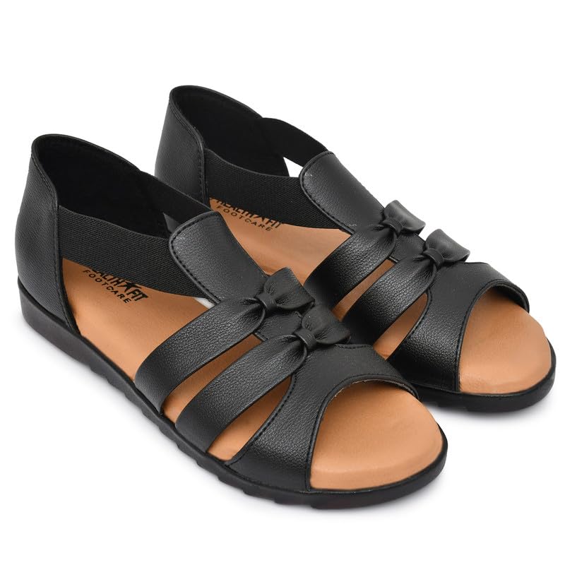 Image of HEALTH FIT Extra Soft Ortho Care Sandals Orthopaedic & Diabetic Daily Use Women's Sandal /Casual Sandal Chappals for Ladies & Girl's 1102