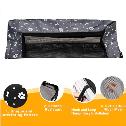 Image of Dog Playpen Mesh Top Cover for 36 inch Inch Pet Playpen with 4 Panels, Dog Crate Cover Pet Tent Puppy Play Pen Cover, Ideal for Indoor /Outdoor Use. Note: Playpen Not Included (Black)