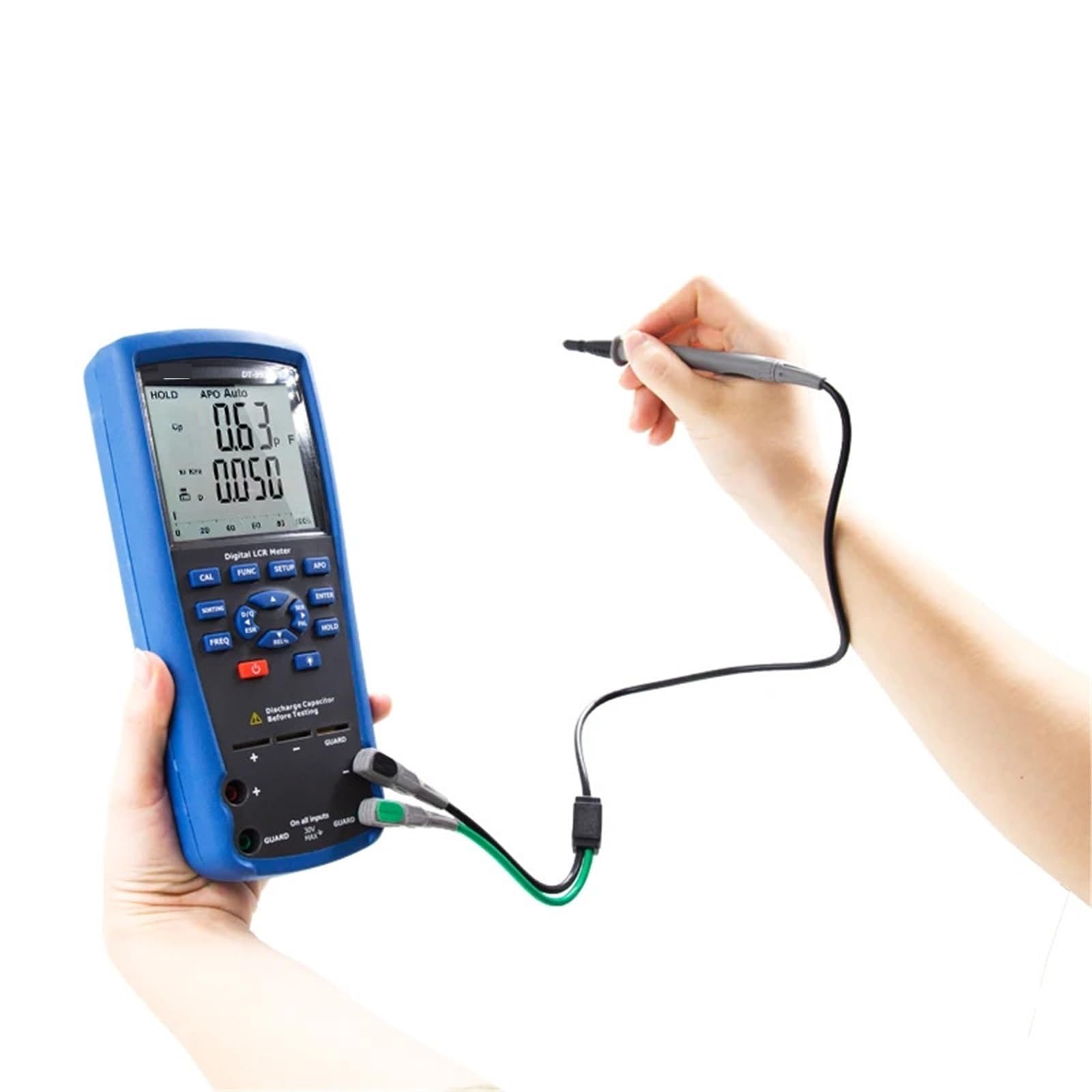 Elektroniczny tester obciążenia, DT-9935 Miernik LCR Multimetr Tester do pomiaru rezystancji pojemnościowej Indukcyjność Krokodylek Narzędzie pomiarowe