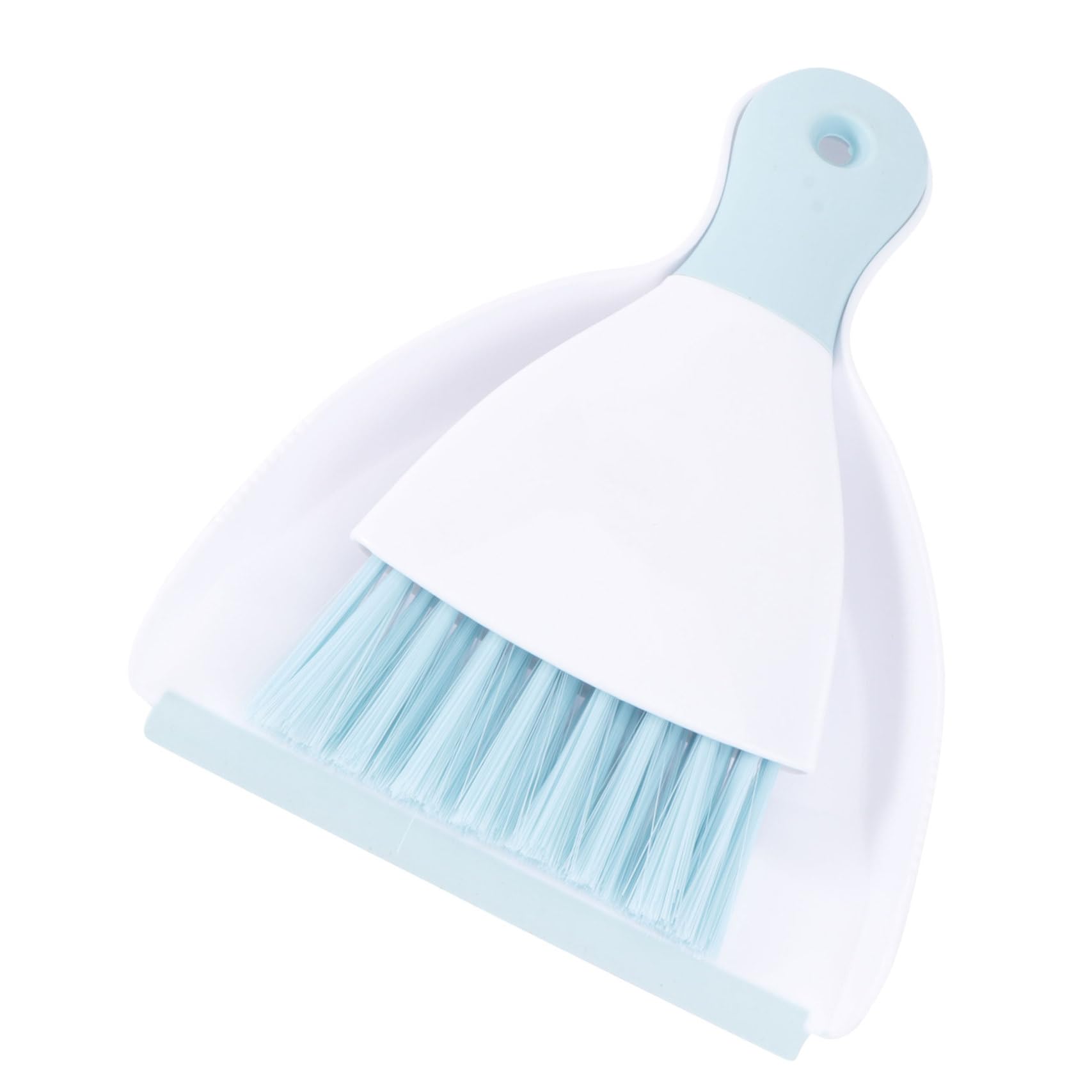 Mini Broom and Dustpan Set - Cage Cleaner for Guinea Pigs, Hedgehogs, Hamsters, Chinchillas, Rabbits, Mini Dustpan for Home Table Desk Cleaning (Blue)