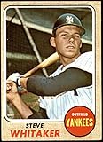 1968 Topps # 383 Steve Whitaker New York Yankees (Baseball Card) Dean's Cards 5 - EX Yankees