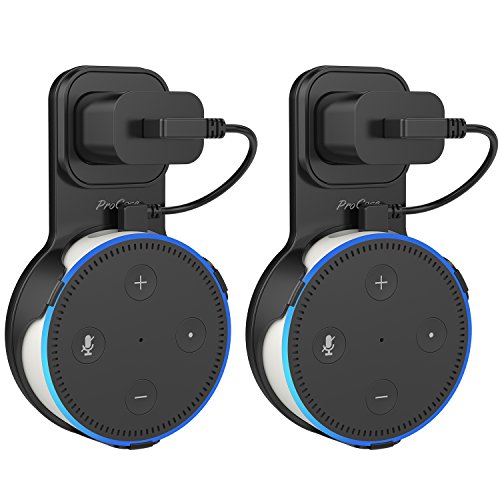 Procase Amazon Echo Dot Wall Mount Outlet Hanger Clip for Dot 2nd Generation