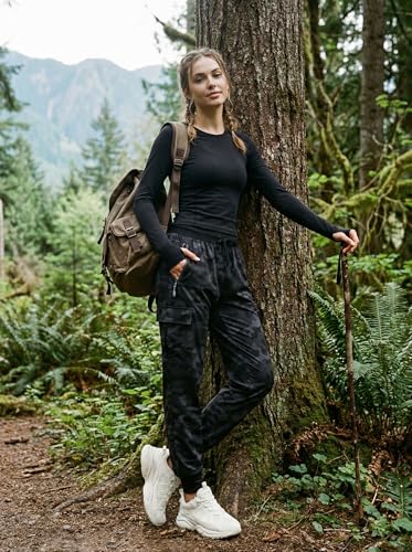 Image of Libin Women's Hiking Cargo Pants Quick Dry Joggers Petitle /Regular /Tall
