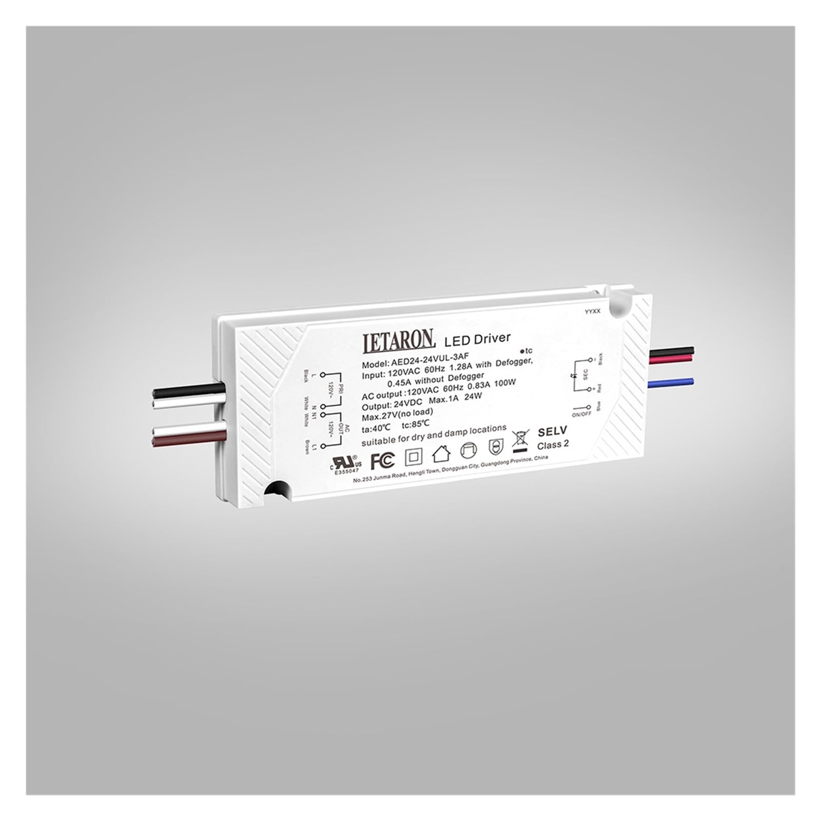 THREELEMON Cabinet Light Power Supply 12V120W Wine Cabinet Light with 24V Sensor(6-Digit Junction Box)