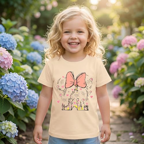 GLIGLITTR Magic Shirt for Toddler Baby Girls Magical Kingdom Tshirt Cute Castle Outfit Holiday Family Vacation Summer Tee Top - Image 4