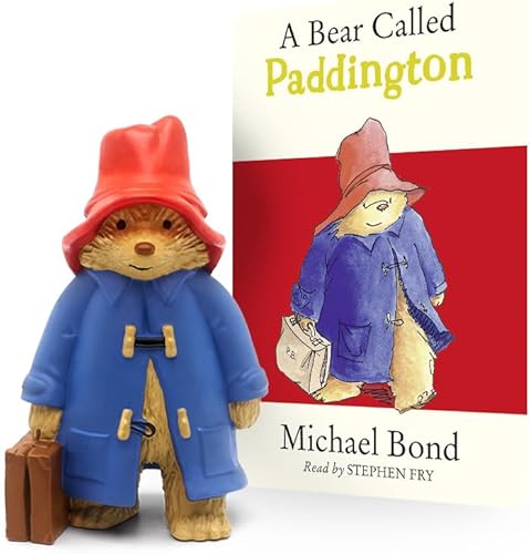 Tonies Paddington Bear - Figura de juguete de audio de un oso llamado Paddington y otras historias por Michael Bond, narrada por Celebrity Voices