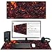 Anpollo Extended Large Speed Gaming Mouse Pad Gaming XXL Large Carpet Mouse Mat Pad 35.4x15.7x0.12inches Dimensions with Non-Slip Rubber-Lava
