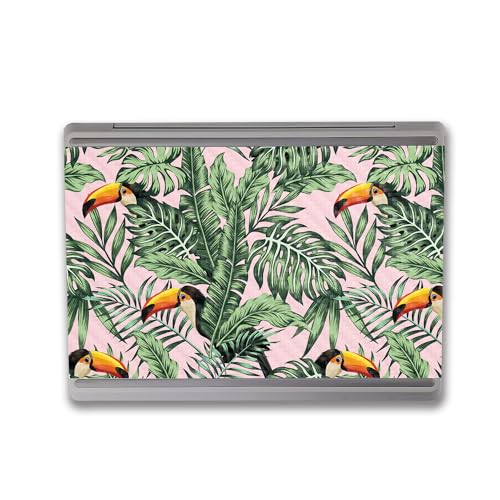 Image of MightySkins Carbon Fiber Skin Compatible with Microsoft Surface Laptop Go 3 (2023) Full Wrap Kit - Hidden Toucan | Protective, Durable Textured Carbon Fiber Finish | Made in The USA