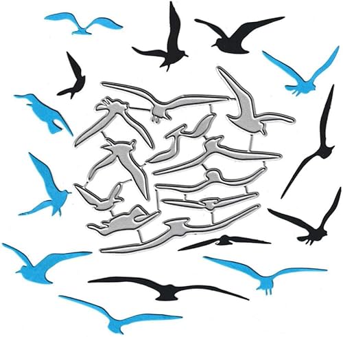 Troqueles de metal Sea Mew Seafull - Troqueles de gaviota, plantillas de molde de plantillas para manualidades, manualidades, manualidades,