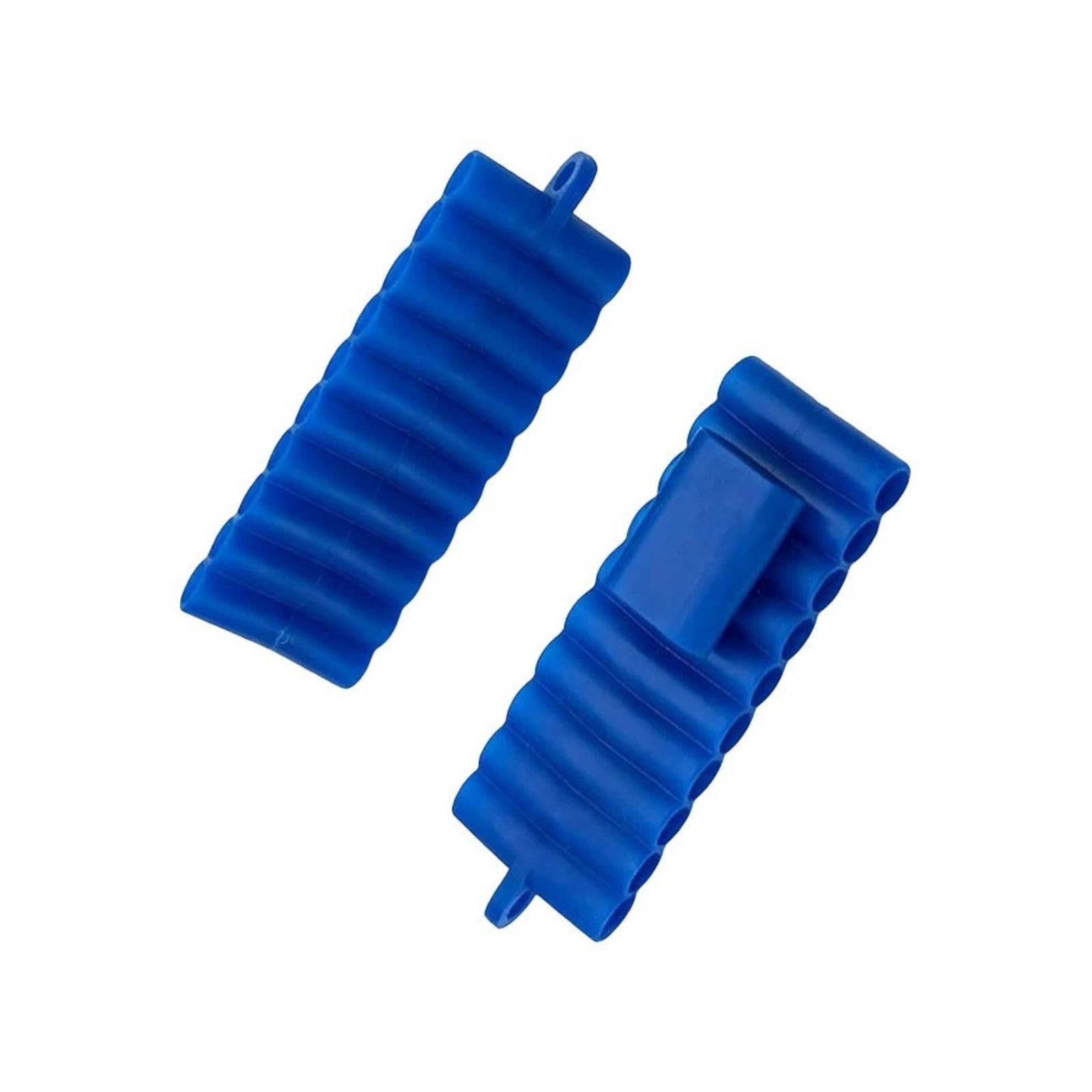 Carotoe Navy Blue 22 Holes Screwdriver Bit Holder Soft Rubber Organizer 1 / 4Inch Hexagonal Screwdriver Head Drill Bit Stand Case Power Tool Planner