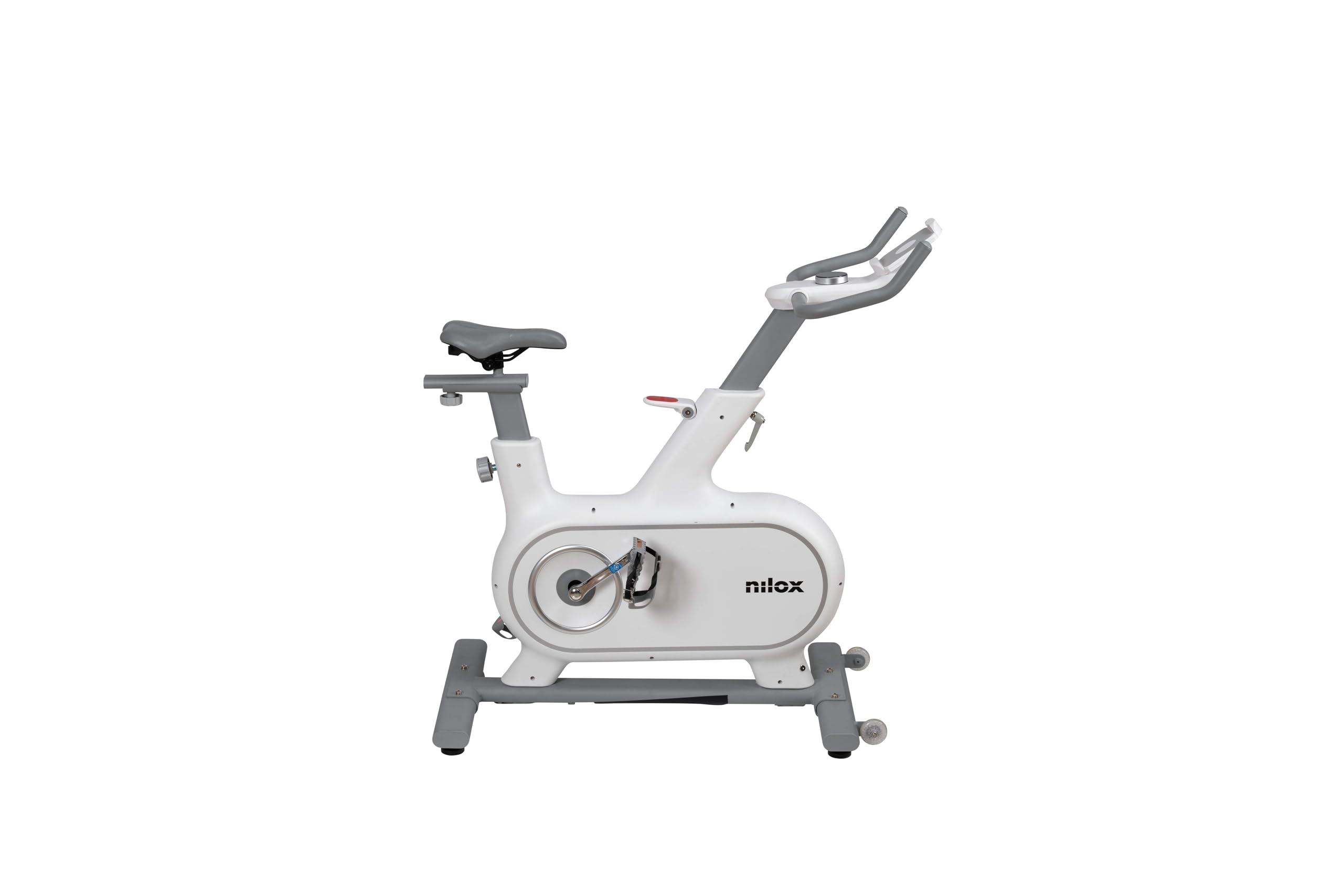 Nilox Indoor Bike XB1, Cyclette da Casa con 24 Livelli di Resistenza, Freni Magnetici, Volano da 6 kg, Supporto per Display, Smart Selector e Facile da Spostare per Home Fitness