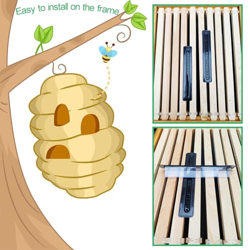 12-Pcs-Plastic-Beetle-Blaster-Beehive-Beekeeping-Tools-Beekeeping-Supplies-Black