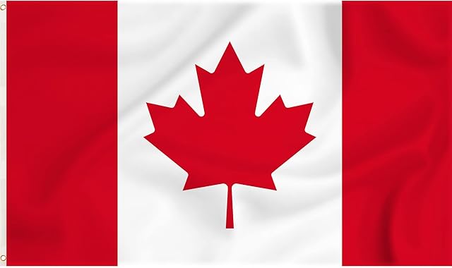 Storm&Lighthouse Flag of Canada Canadian Flag North American Flags 5ft x 3ft with Eyelets