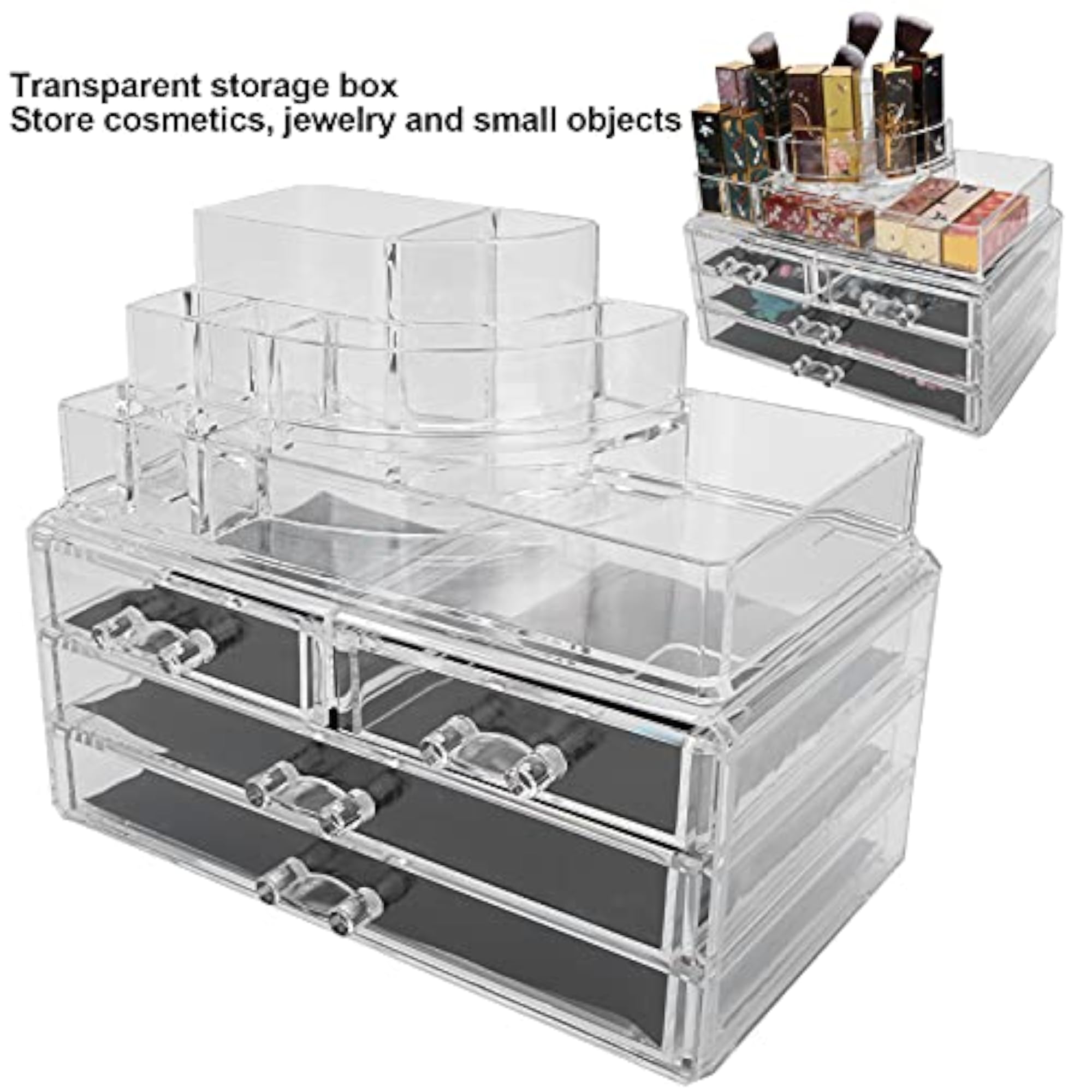 Transparent Multifunctional Jewelry Storage Box