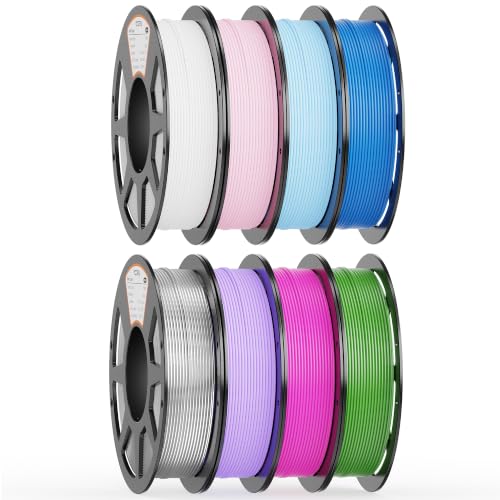 Image of YOOPAI PLA Filament 1.75mm, 250g PLA+ & Matte & Silk Bundle, 8 Rolls