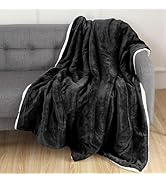 Elegant Comfort Luxury Ultra-Plush Velvet Touch Fleece Throw Soft, Warm, Cozy| Micromink Sherpa-B...