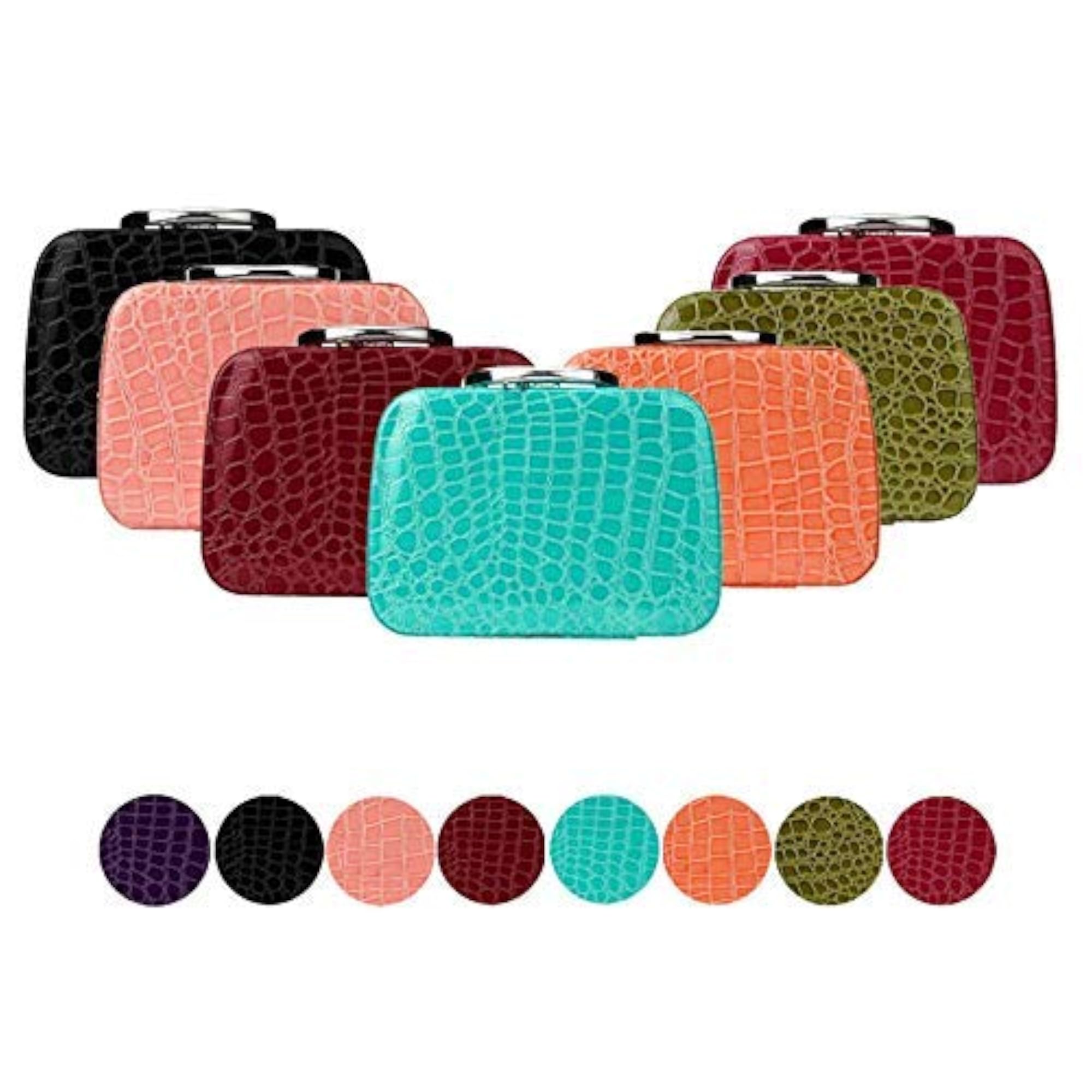 Stylish Makeup Box for Women, Cosmetic Organizer with Mirror