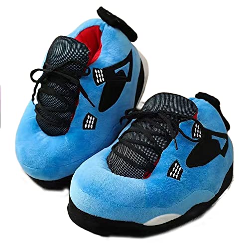 LAPRBY Sneaker Slippers Non Slip Sole Indoor House Plush Slippers Unisex Indoor Floor Cotton Shoes