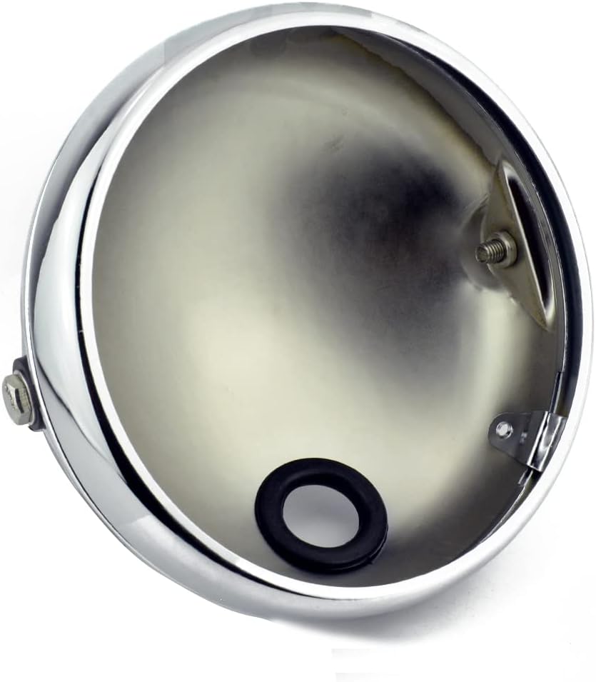 7″ Headlamp Shell 7 Inch Headlight Bucket Housing Motorcycle Side Mounting Fit 7″ LED lens/Halogen Chopper Cafe Racer Bobber 7″ Headlamp Shell 7 Inch Headlight Bucket Housing Motorcycle Side Mounting Fit 7″ LED lens/Halogen Chopper Cafe Racer Bobber