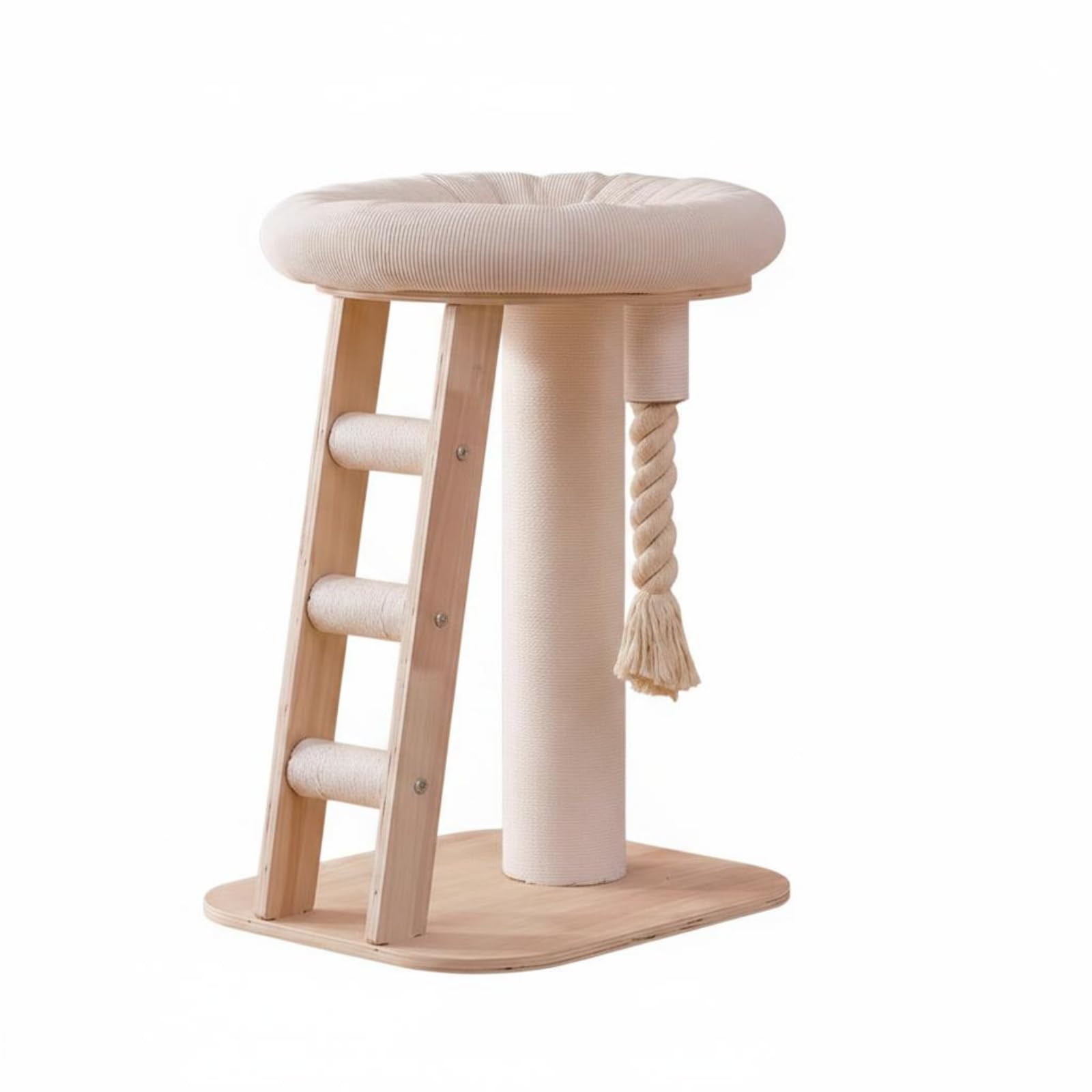 predolo Feline Climbing Structure With Hammock Salvaspazio Albero Tiragraffi con Amaca Multi-Level Cat Climbing Cat Climber per, Albero Per Gatti Con Cuccia A Piattaforma Grande E Scala