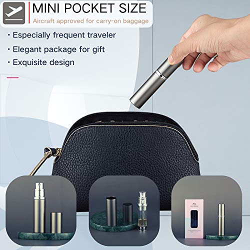 AsaNana Perfume Atomiser, Refillable & Travel Size Perfume Bottle, Leaking Proof,Bottom Pump without Funnel, Luxurious Small women and men, 5ml - Image 4