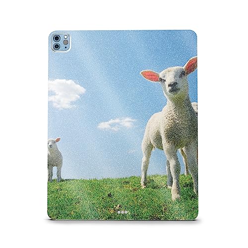 Image of MightySkins Carbon Fiber Skin Compatible with Apple iPad Pro 12.9 inch M2 6th Gen (2022) Full Wrap Kit - Lambs | Protective, Durable Textured Carbon Fiber Finish | Easy to Apply | Made in The USA