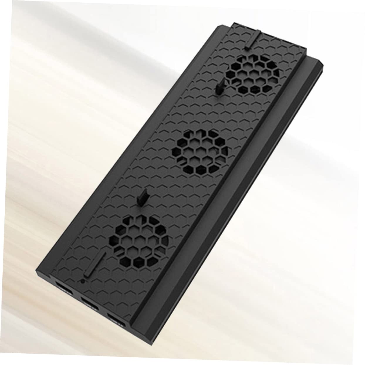 HEMOTON Ventilatore Di Raffreddamento Verticale Per Console Da Gioco Supporto Con Porte Usb e Controllo Della Temperatura Compatibile Con Nero