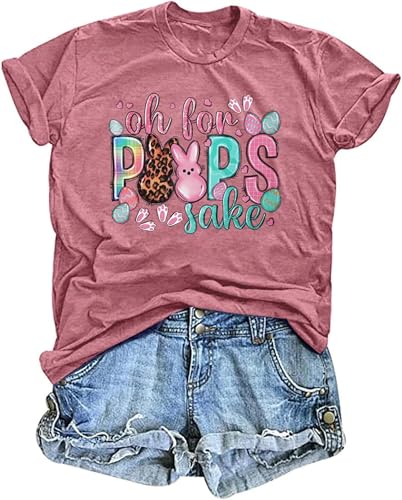 Image of LAZYCHILD Women Easter Teacher Shirts: Funny Treat All with Kindness T-Shirt Bunny Rabbit Tee Tops