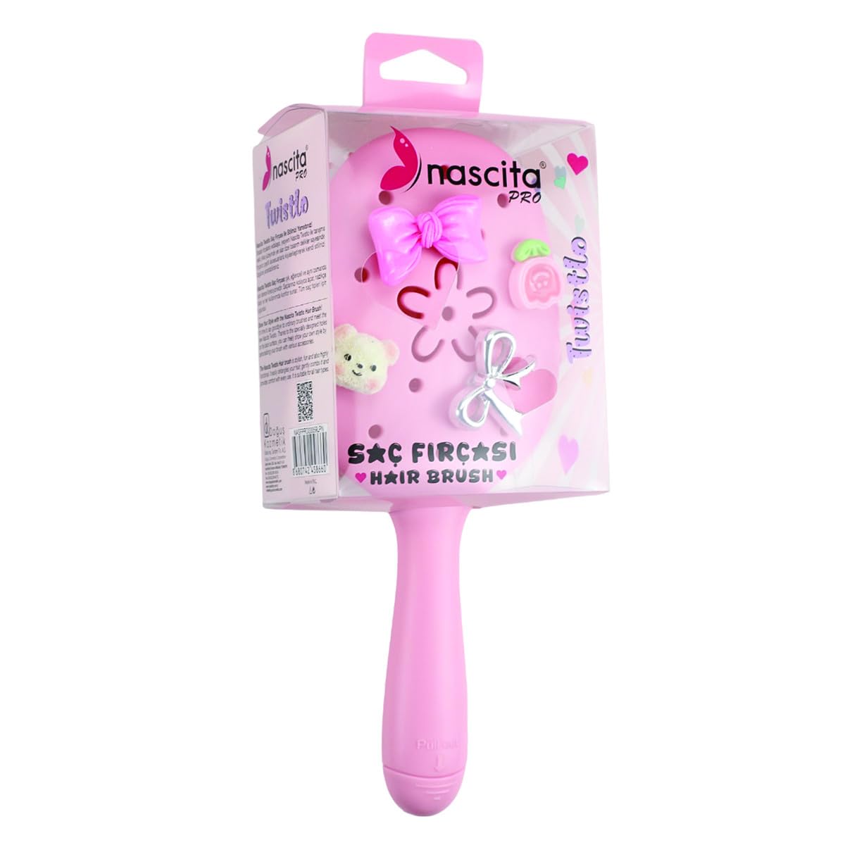 Nascita Twistlo Saç Fırçası Açık Pembe - 59 (3 paketi)