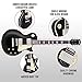 LyxPro 39” SB Series Electric Guitar, LP Style for Beginner, Intermediate & Pro Players Solid Body Guitar, Bonus 2-Pack of Picks, Mahogany Wood, Volume/Tone Controls, 3-Way Pickup - Black
