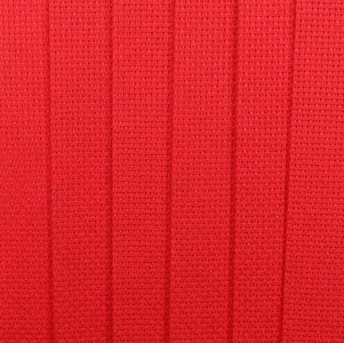 Image of KCS 4 /6 pc of 12 inch x 18 inch 30cmx45cm 16CT Counted Cotton Aida Cloth Cross Stitch Fabric (Red, 6 pc)