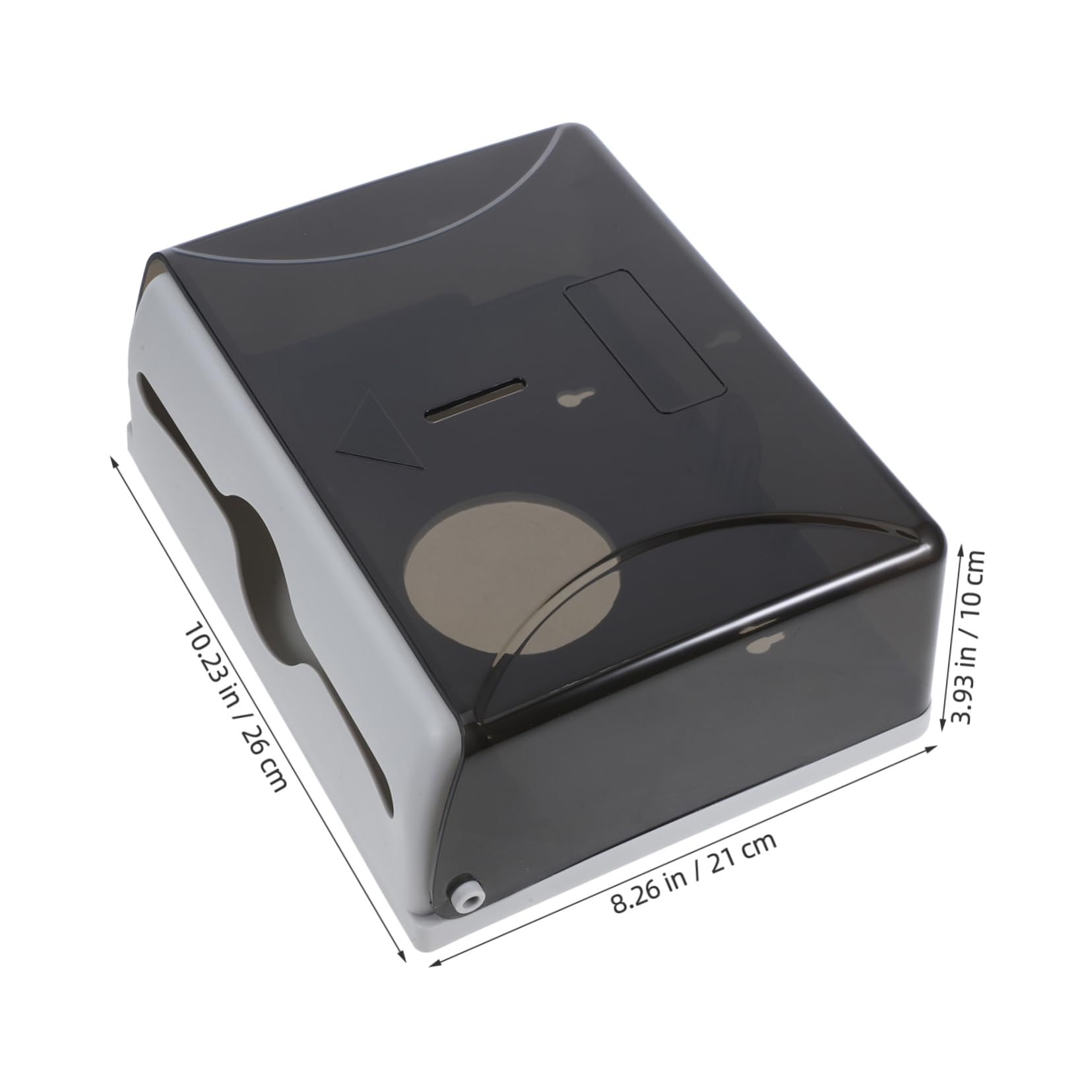 MAGICLULU Paper Towel Dispenser Touchless Wall Mount Plastic Commercial High Capacity Easy Install for Bathroom Hotel Office