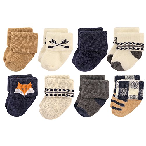 Image of Hudson Baby Baby Girls' Cotton Rich Newborn and Terry Socks