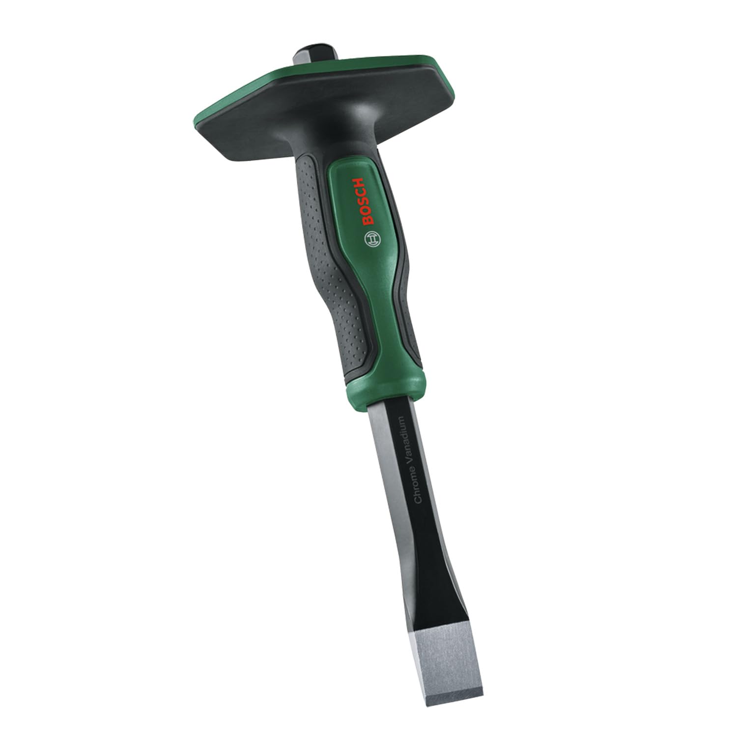 Bosch Cincel plano para piedra 22-250 mm (arista de corte doblemente resinificada para tareas pesadas; eje de cromo-vanadio; mango suave y cómodo con protección para manos)