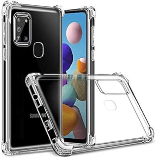 Totill Case For Samsung Galaxy A21s, Crystal Clear Hybrid Material Covers Air Cushion Gel Bumper Technology Full Protection Phone cases for Samsung Galaxy A21s case, Smartphone Cover 6.5 inch