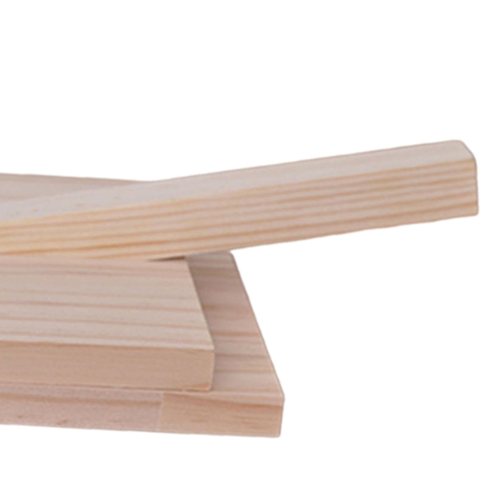 Qianly Dumpling Press Tool Household Kitchen Gadget Wood Tortilla Press for Restaurant Pancakes, Square