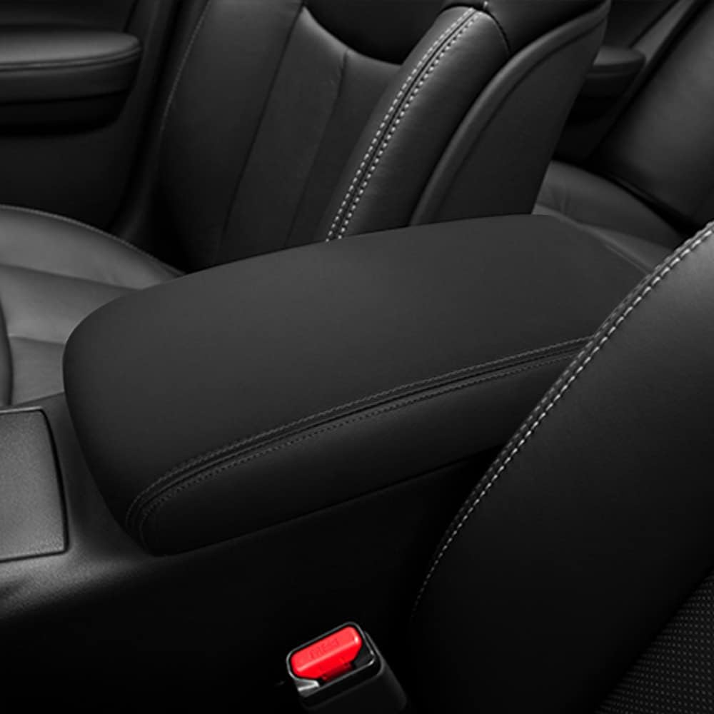 Center Console Cover for Nissan Maxima 2009-2014 Console Armrest Cover for Nissan Maxima 2009-2011 2012 2013 2014 Car Cushion Protector Pad (Black with Black Stitches)