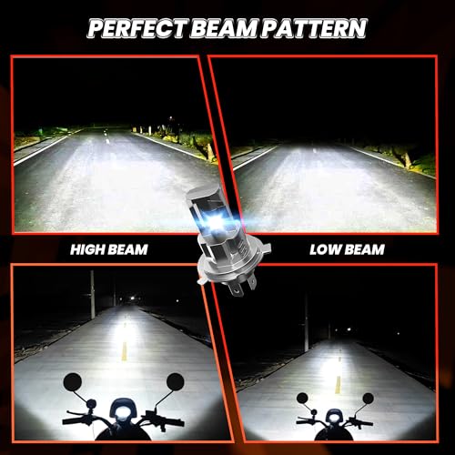 Bombilla H4 LED 100W kit de conversión 9003 HB2 para faros de coche y moto 6000K blanco 3