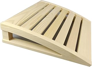HJJKKH Wooden Sauna Headrest,Sauna Backrest Pillow,Natural Wood Pine Neck Pillow Head Support for Sauna Room Sauna Supplies Accessories (Wood-Style-1)
