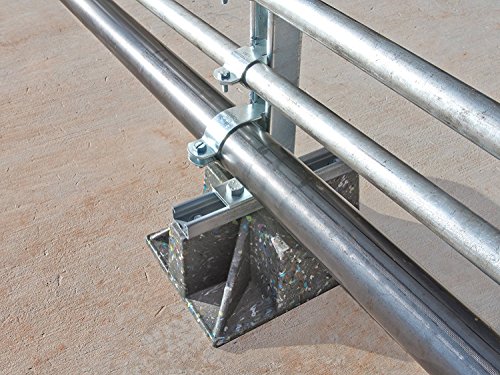 Rooftop Support | Saddle Pipe Support With Strut And Hardware | Rooftop Block Stand With Pipe Cradle And Sleeper Curb | Uv Resistant | Made Of 100% Recycled Plastic | Heavy And Extremely Durable #TOP2