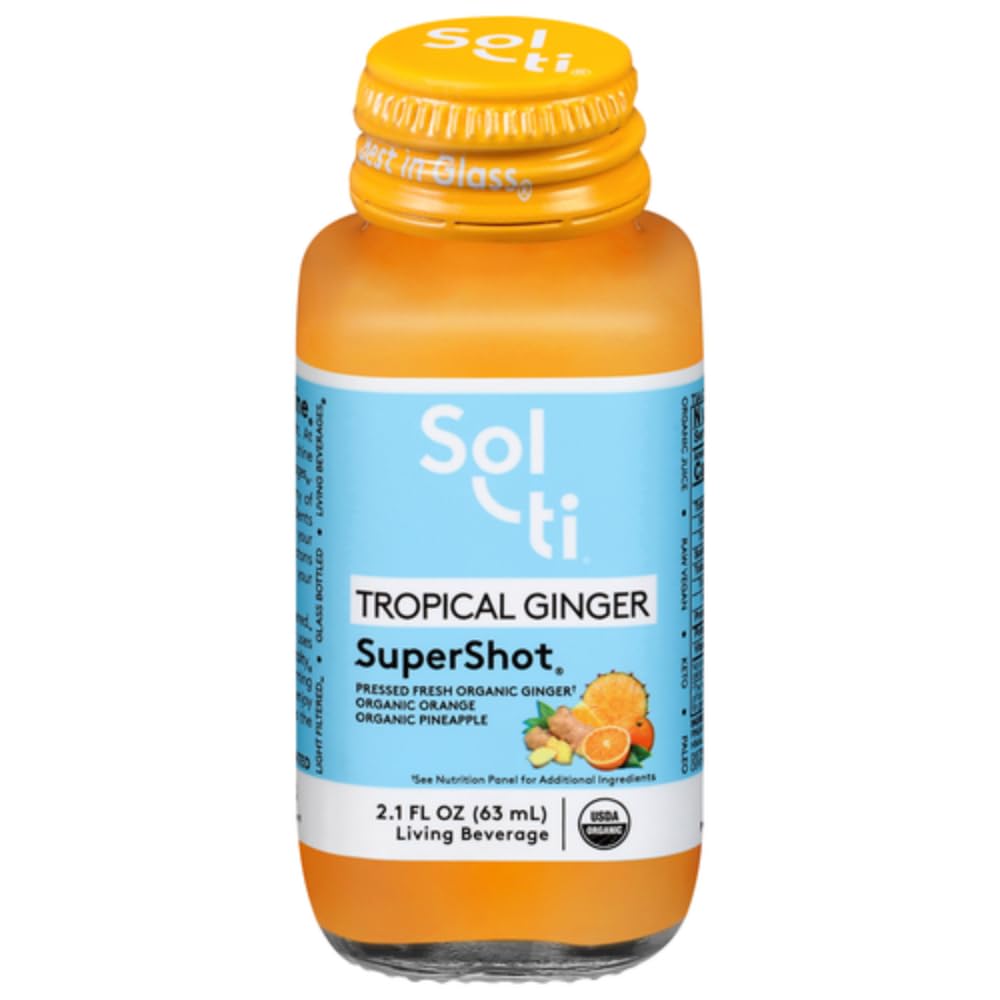 Amazon.com: Sol-ti Organic Tropical Ginger SuperShot Drink, Aids