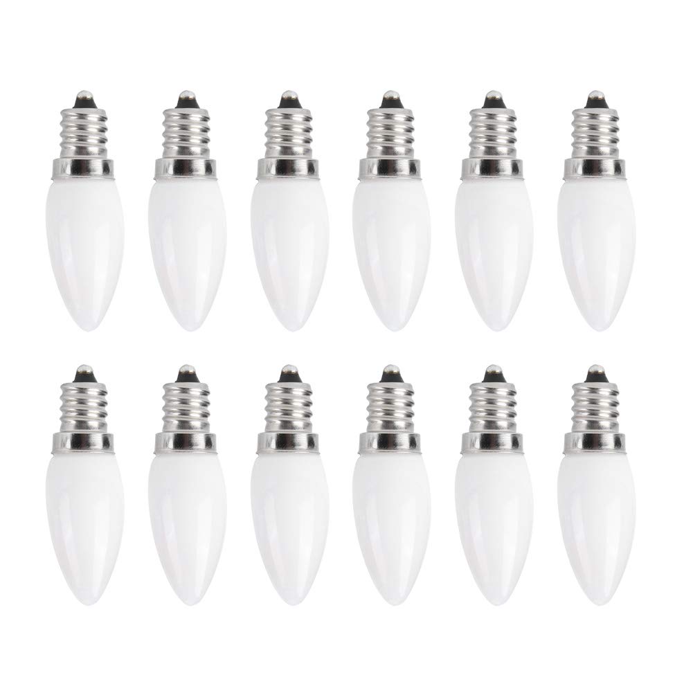 Dioche Bombilla Led E12 con Ajuste de Tornillo, Bombilla Tipo Vela Led E12, 10 Uds., Bombillas Led E12 para Candelabro, 1,5 W, CA 230V para Iluminación del Hogar y del Hotel