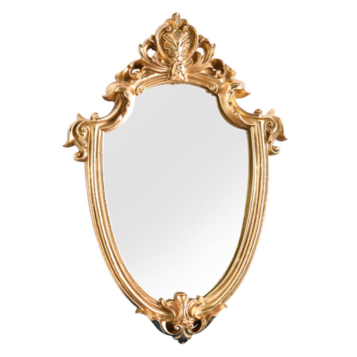 Miroir mural vintage doré décoration murale de chambre chic
