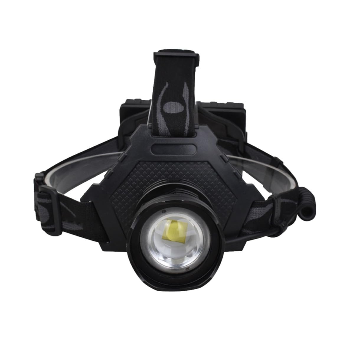 Linterna Frontal LED Recargable USB Zoom Retráctil, 50w, Carcasa de Aleación de Aluminio y Plástico, Adecuado para Actividades al Aire Libre y Ciclismo