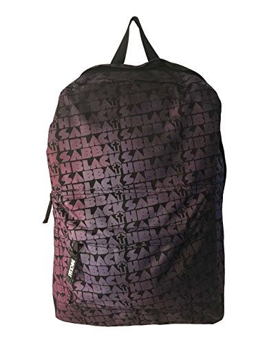 Black Sabbath Backpack Band Logo Repeat Cross Official Black Size One Size